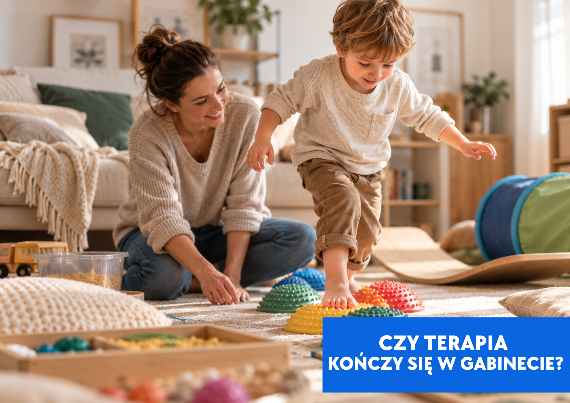 Terapia integracji sensorycznej nie kończy się w gabinecie – znaczenie środowiska domowego w procesie terapeutycznym